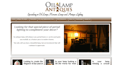 Desktop Screenshot of oillampantiques.com