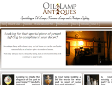 Tablet Screenshot of oillampantiques.com